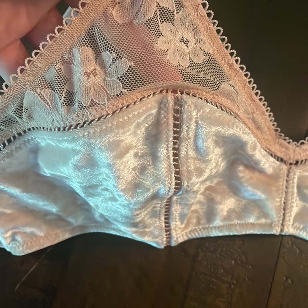 VS Velvet Bralette in ballet pink